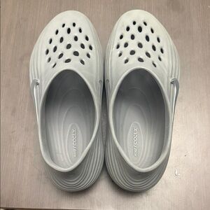Nike Light Gray Foam Slip-On Shoes